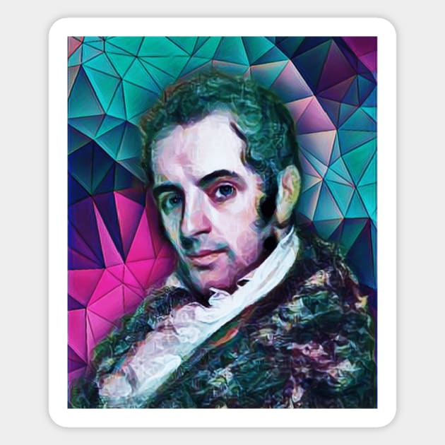 Washington Irving Portrait | Washington Irving Artwork 8 Sticker by JustLit